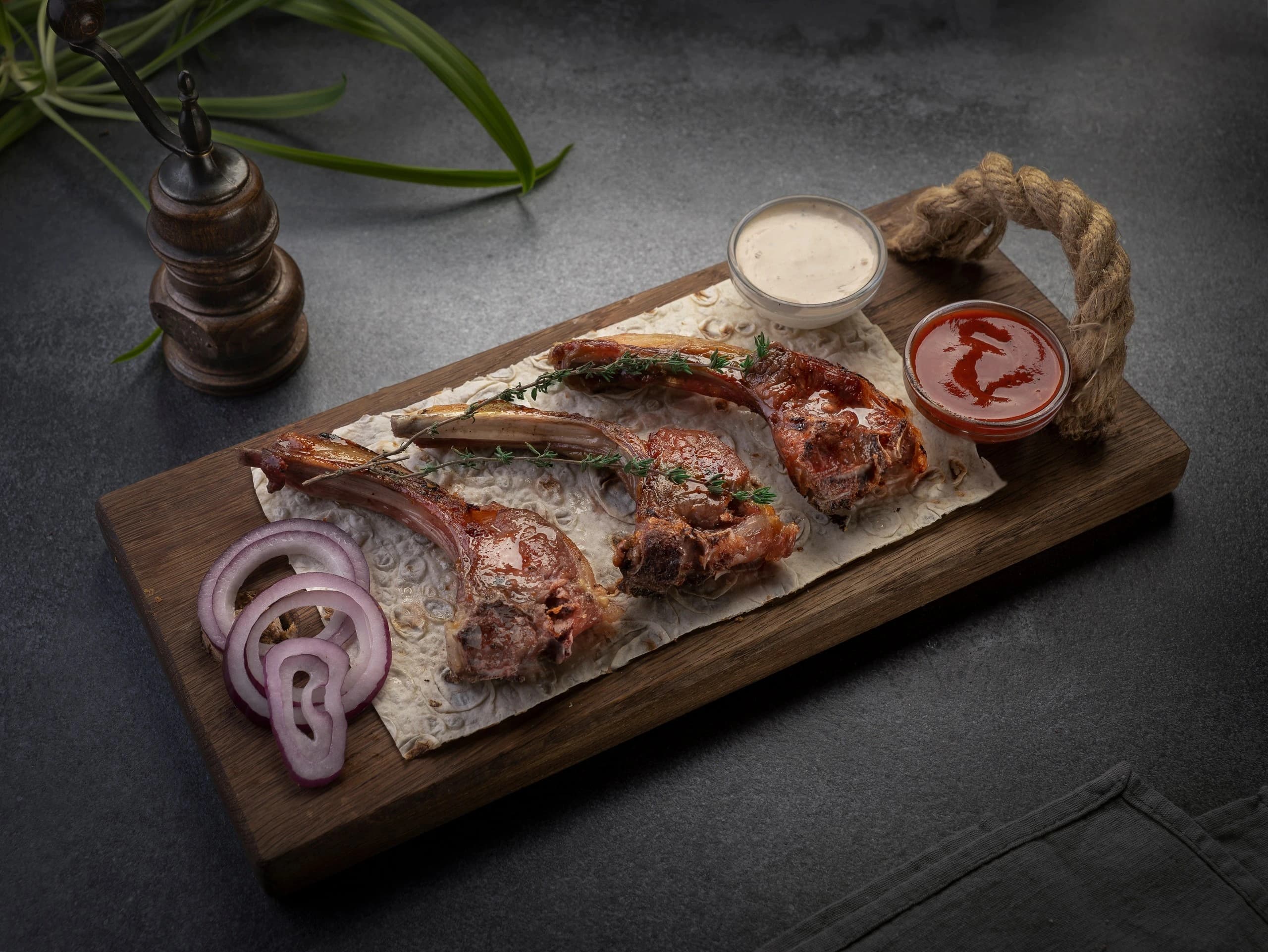 Шашлык из бараньей корейки